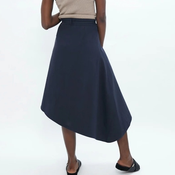 1 People organic cotton Mallorca Asymmetric Skirt in Summer Night - Picture 2 of 6